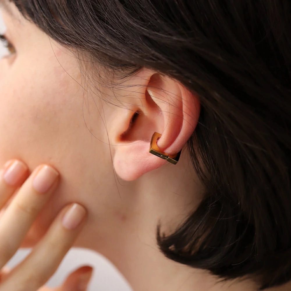C004 stainless 5 types simple ear cuff