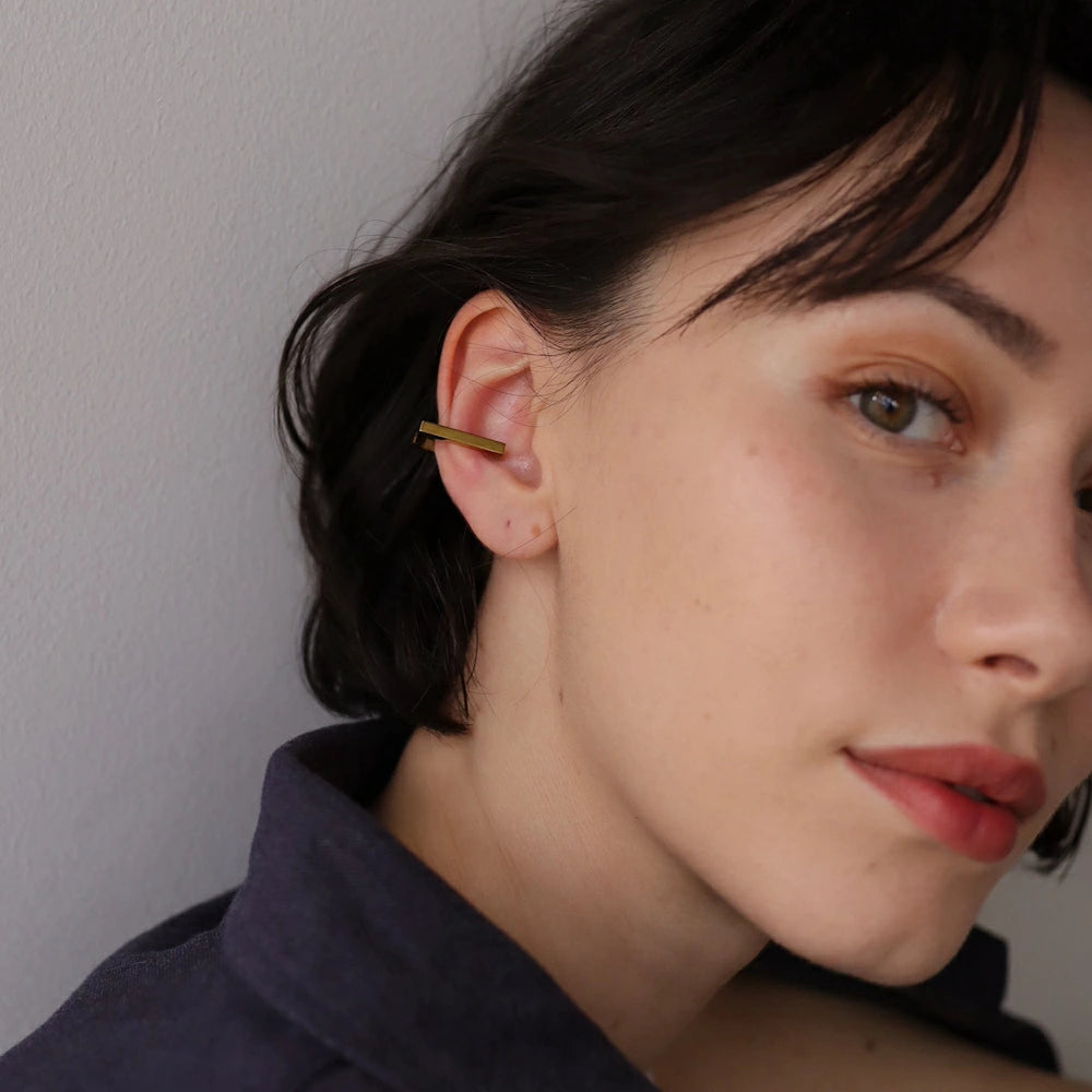 C004 stainless 5 types simple ear cuff