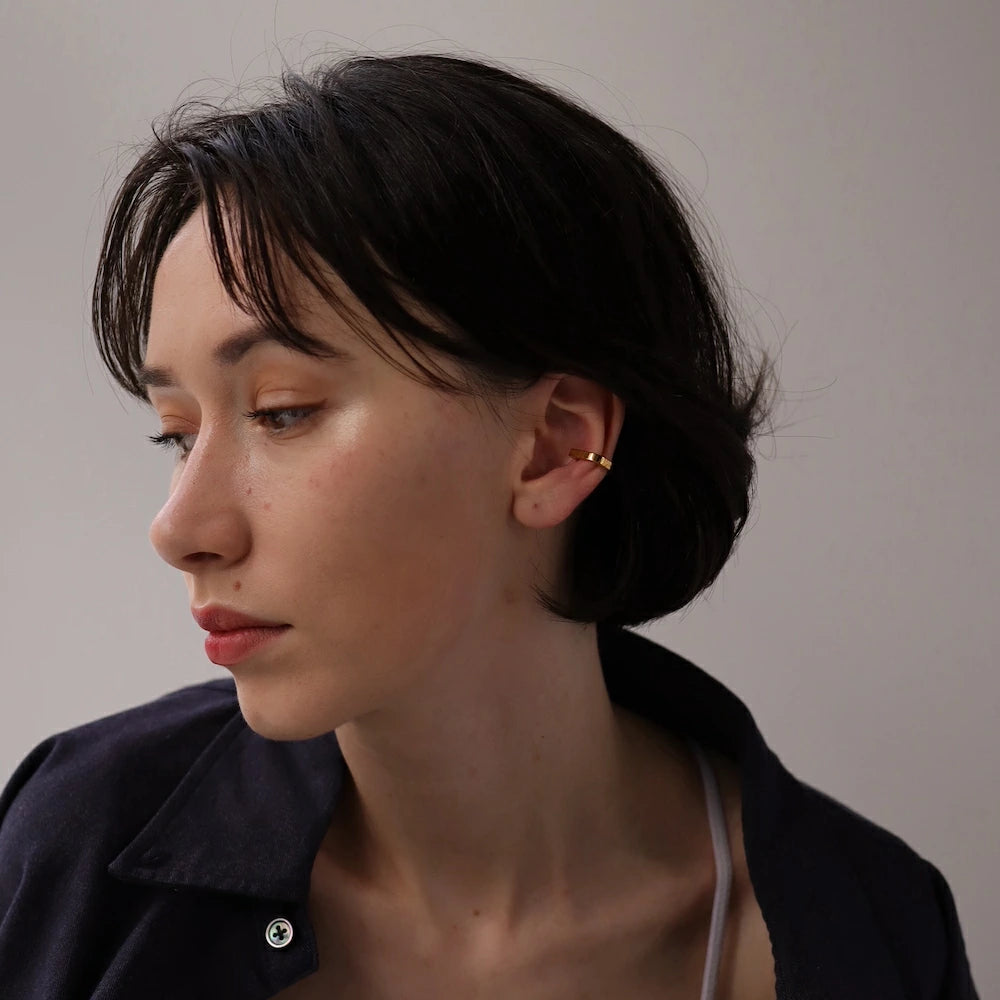 C004 stainless 5 types simple ear cuff