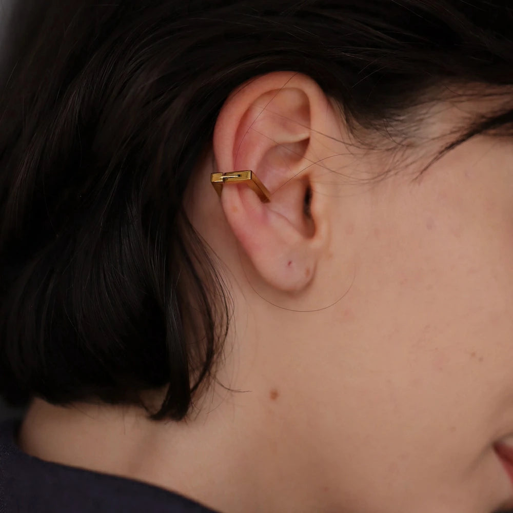 C004 stainless 5 types simple ear cuff