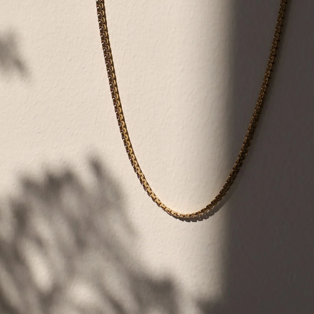 N205 stainless venetian chain simple necklace