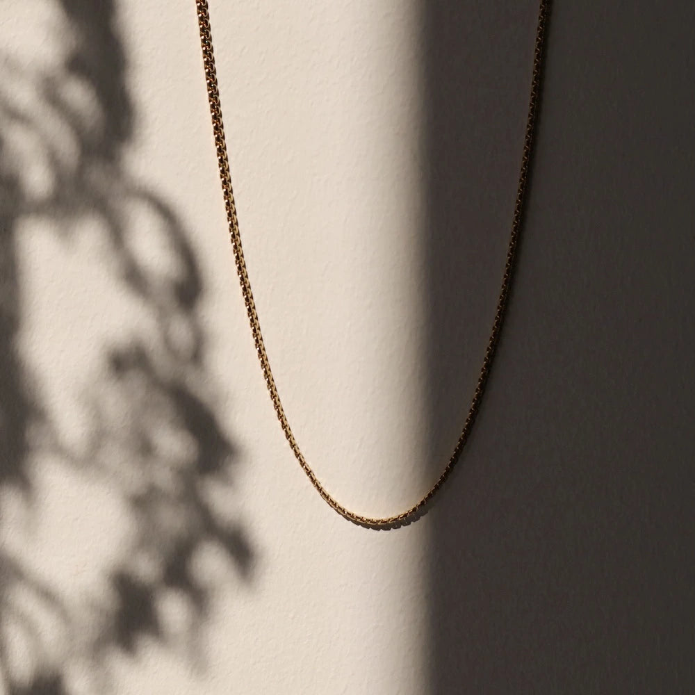 N205 stainless venetian chain simple necklace