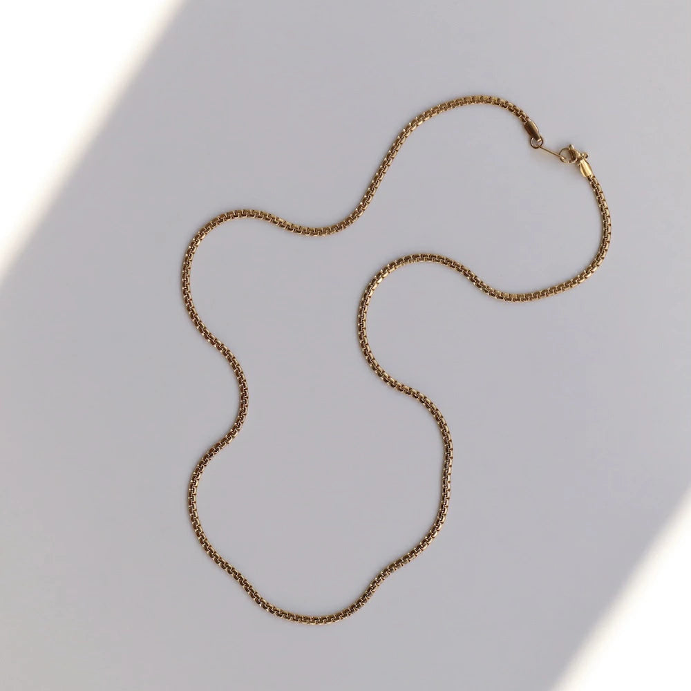 N205 stainless venetian chain simple necklace