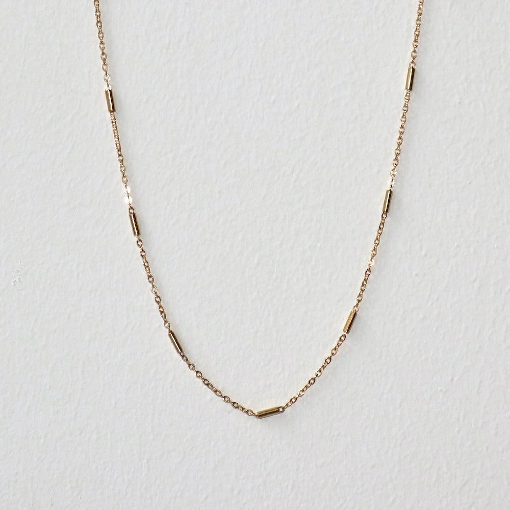 N206 stainless bar chain necklace