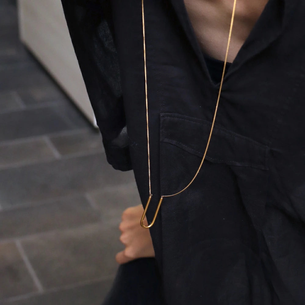 N208 stainless U-shape pendant