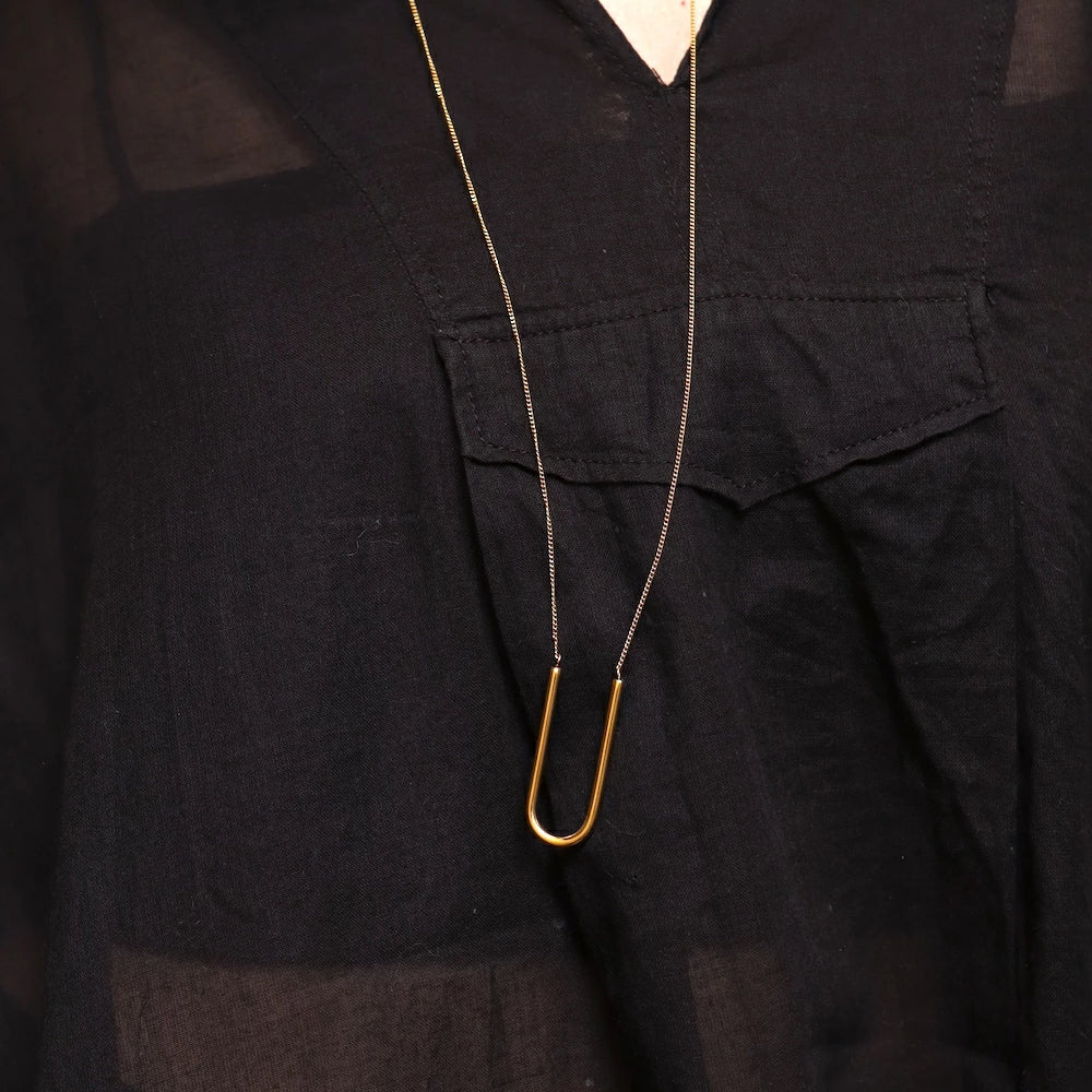 N208 stainless U-shape pendant