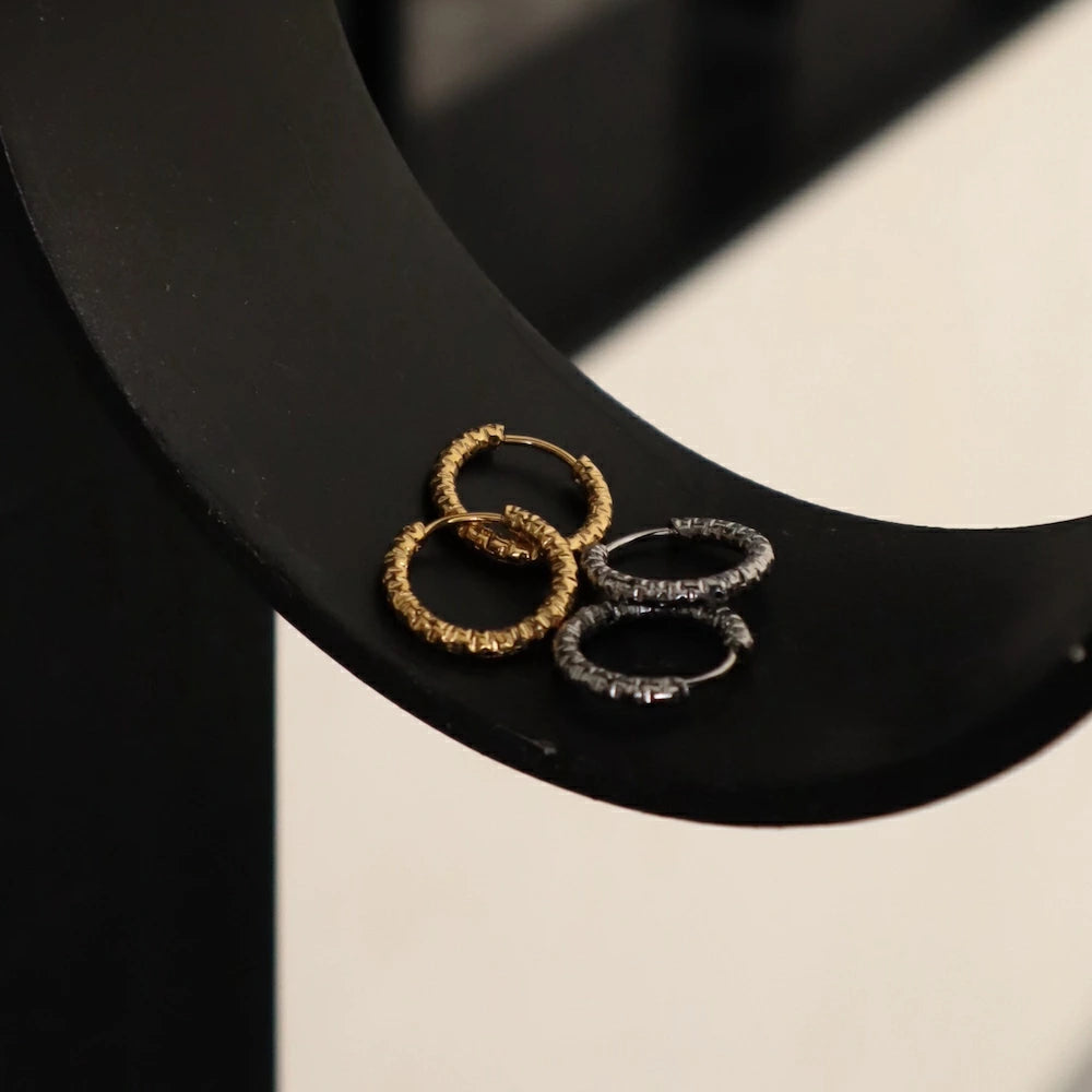 P401 stainless cut design hoop pierce