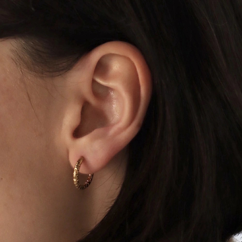 P401 stainless cut design hoop pierce