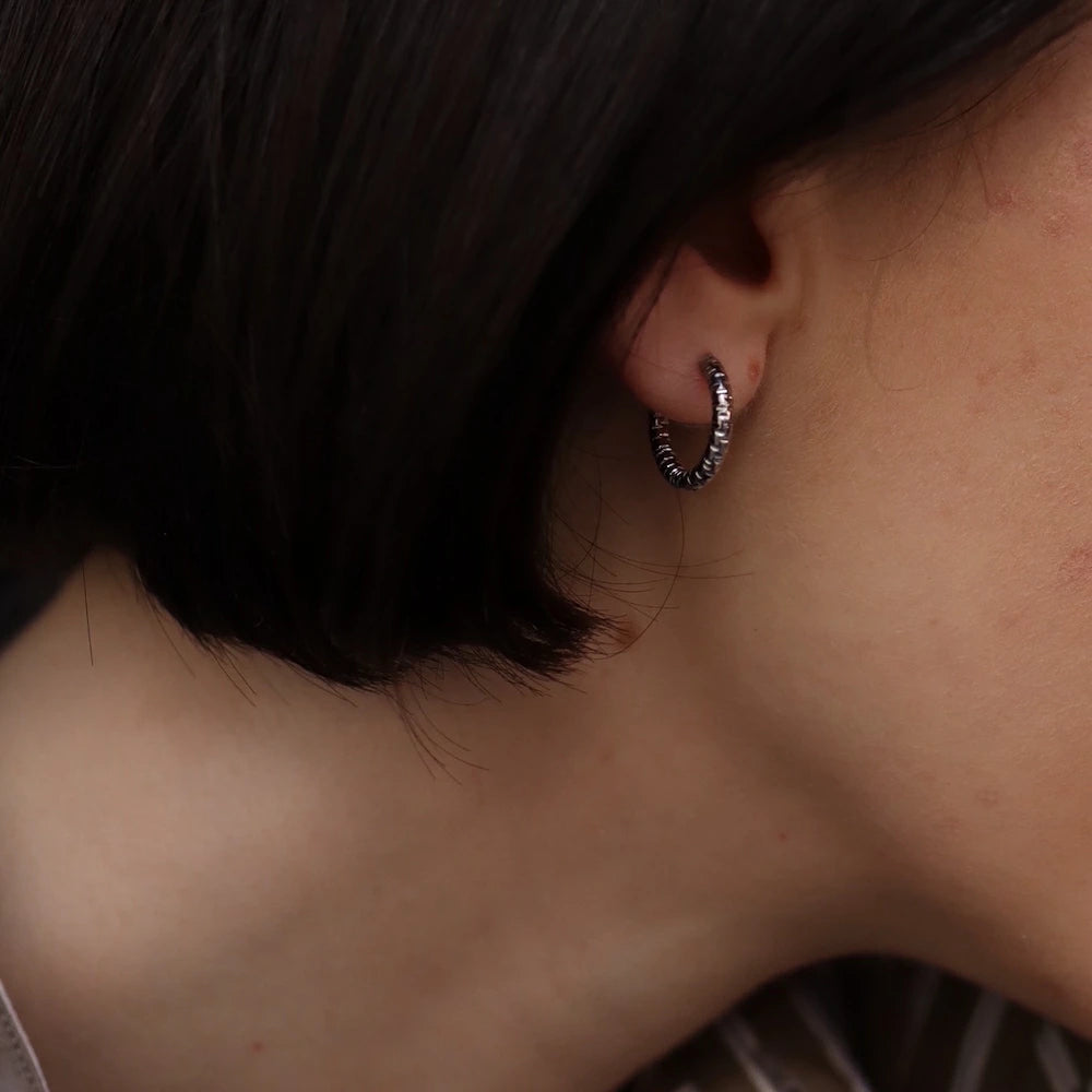 P401 stainless cut design hoop pierce