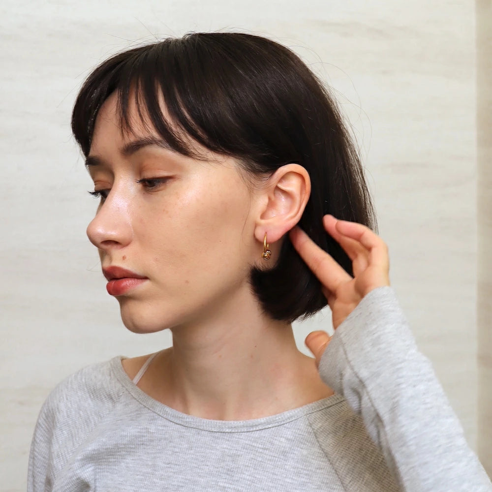 P407 stainless bi-color ball hoop pierce