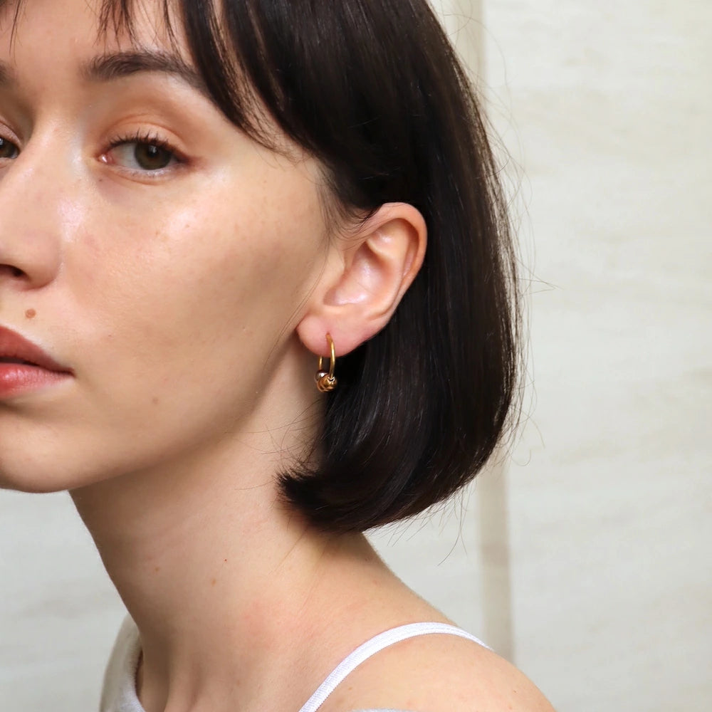 P407 stainless bi-color ball hoop pierce