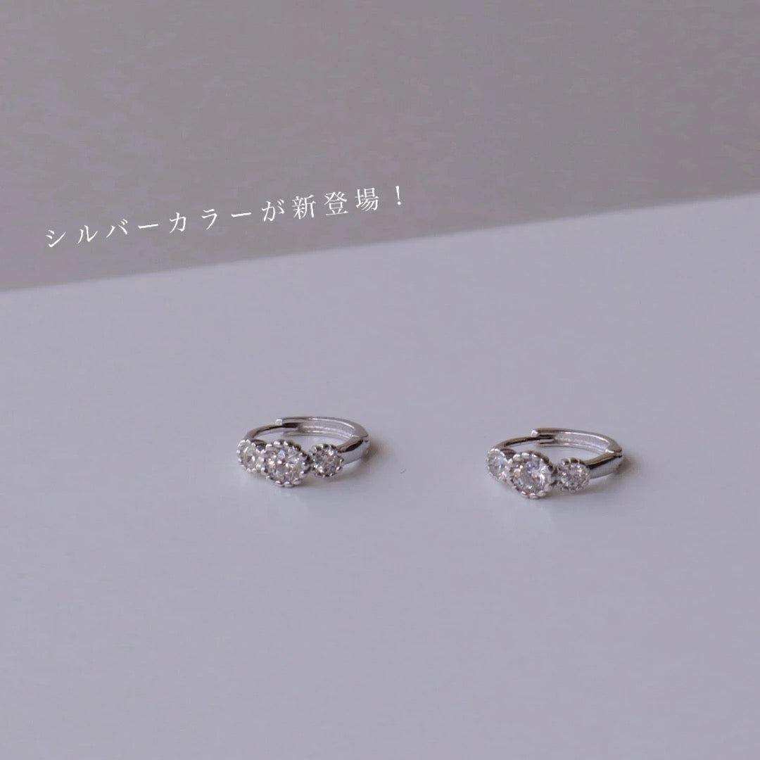 P272 silver925 zircon stone minimum hoop pierce