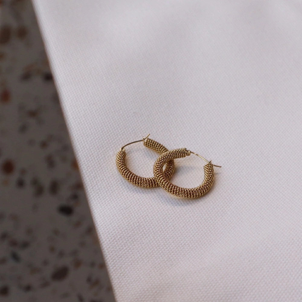 P411 stainless oversized mesh hoop pierce