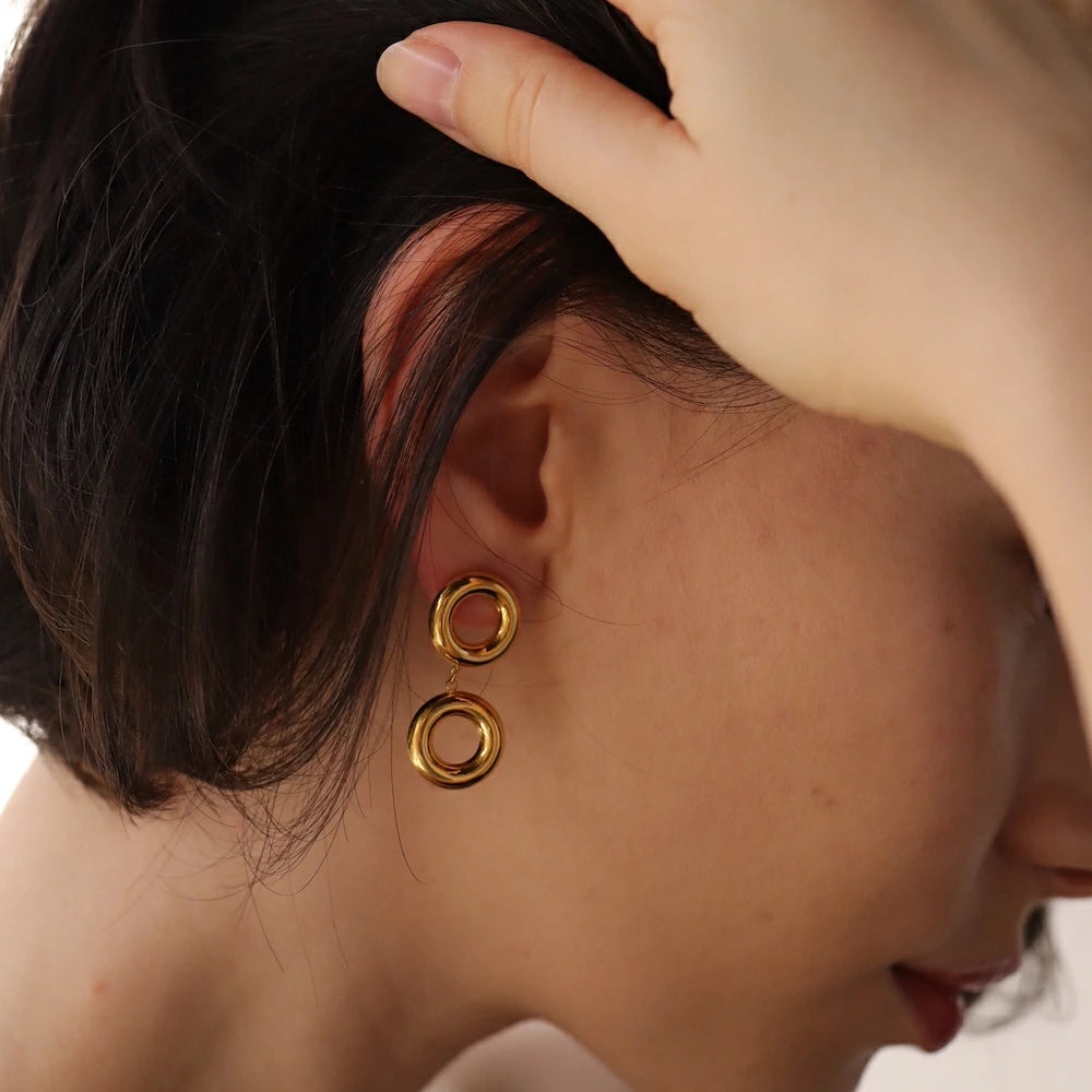 P413 stainless double circle pierce