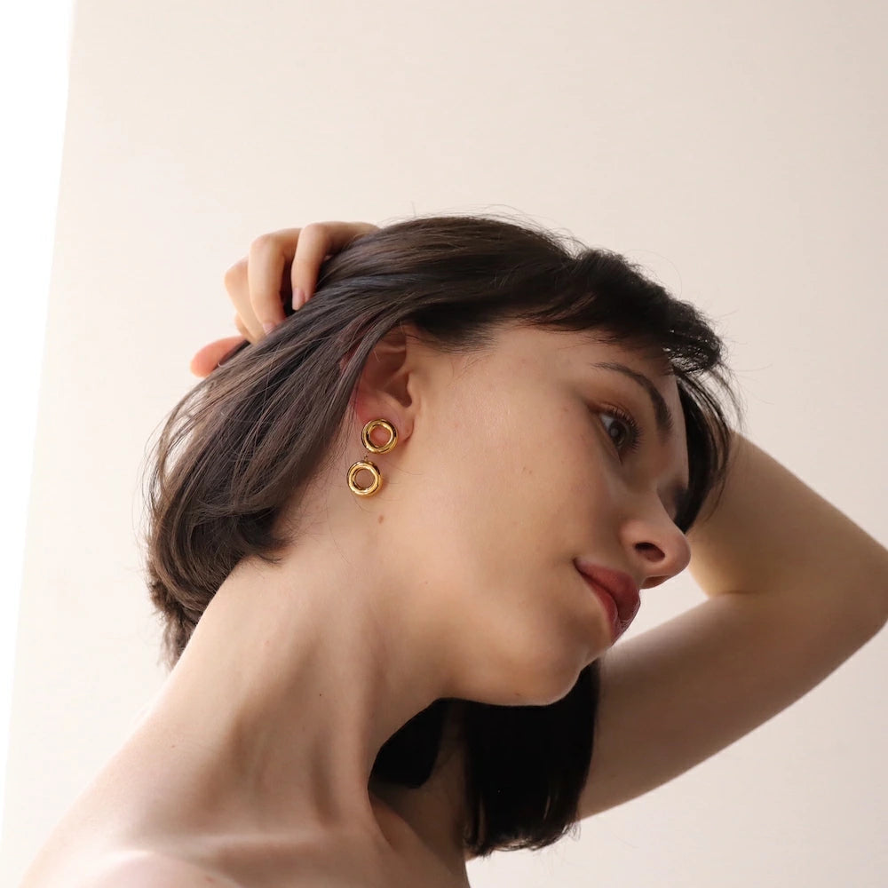 P413 stainless double circle pierce