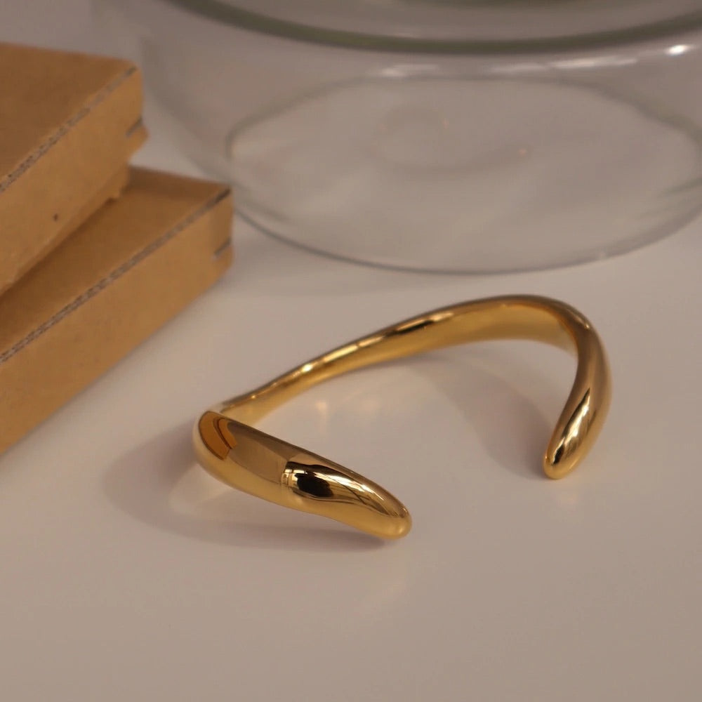 N213 stainless plump oversized bangle