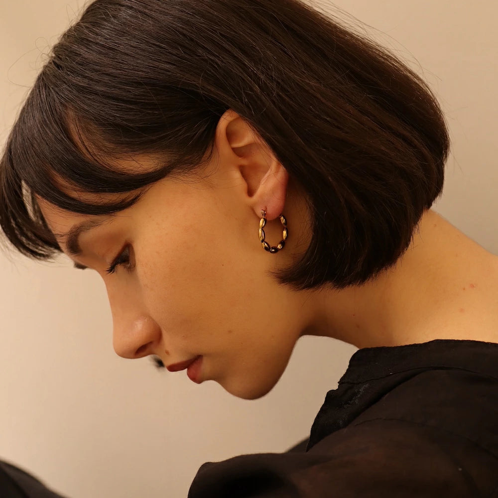 P410 stainless plump oversized hoop pierce