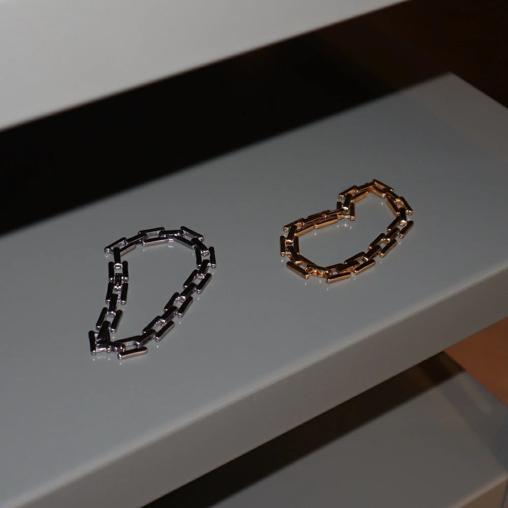 N214 stainless chain oversized bracelet