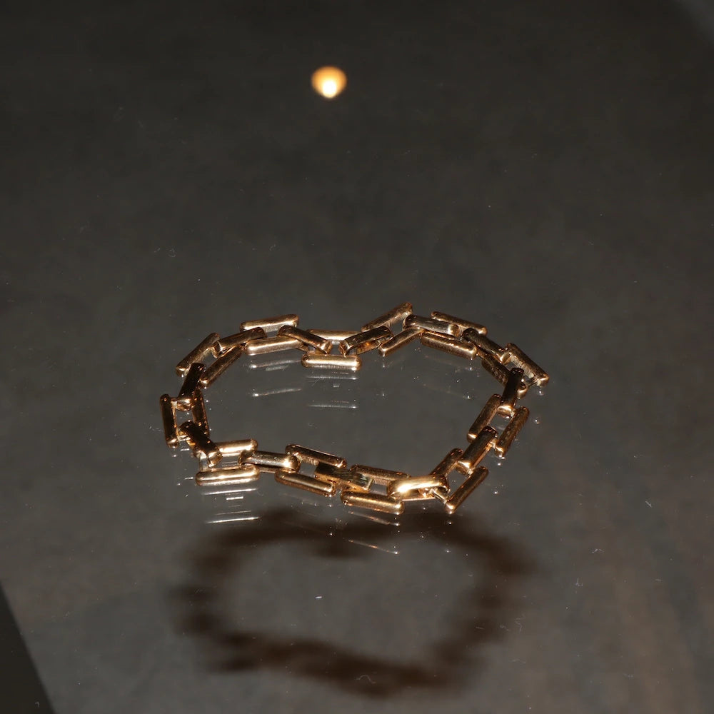 N214 stainless chain oversized bracelet