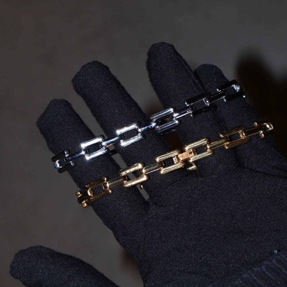 N214 stainless chain oversized bracelet