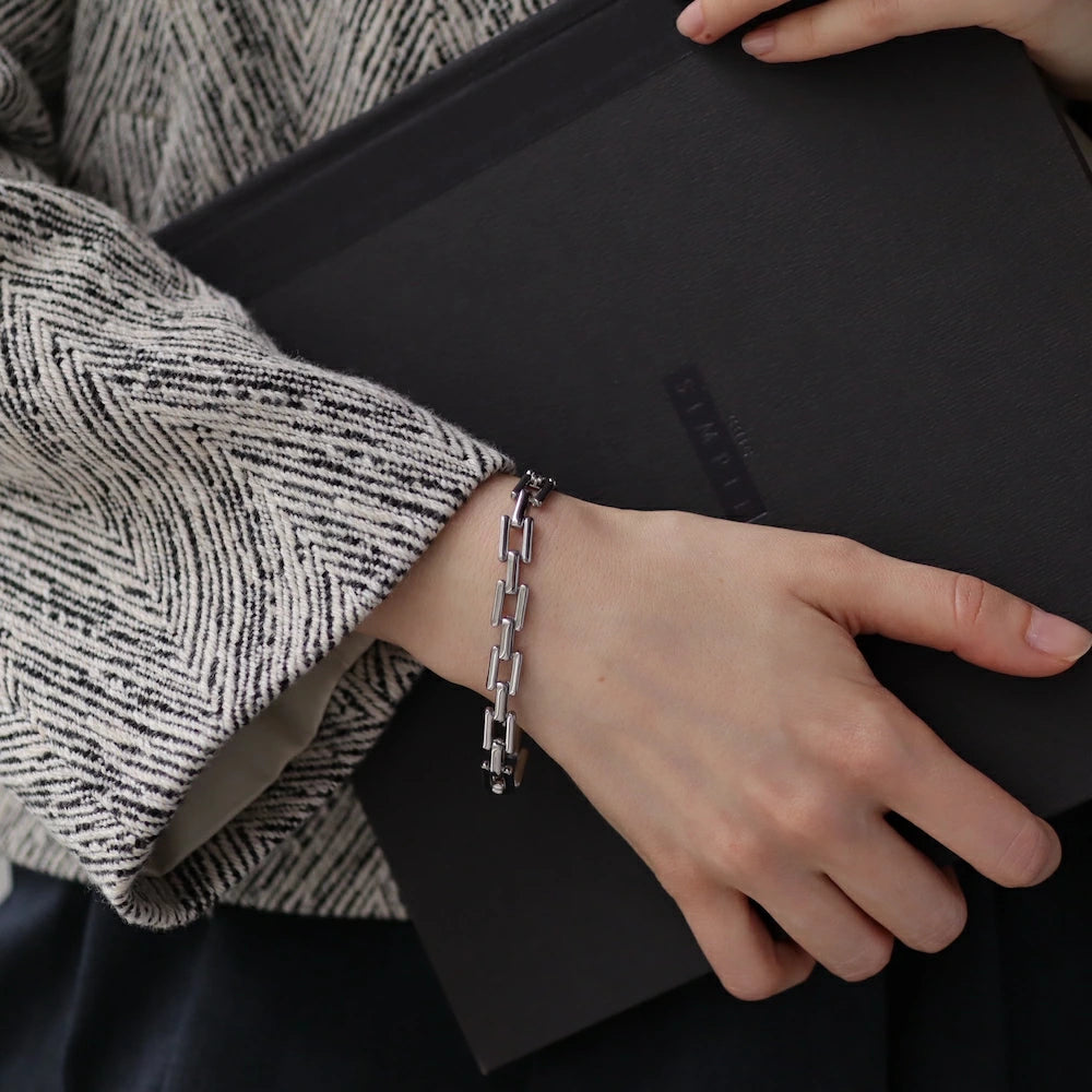 N214 stainless chain oversized bracelet