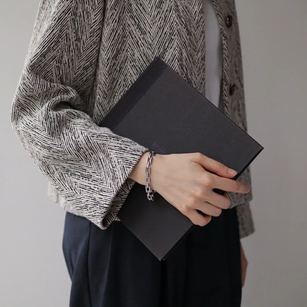 N214 stainless chain oversized bracelet