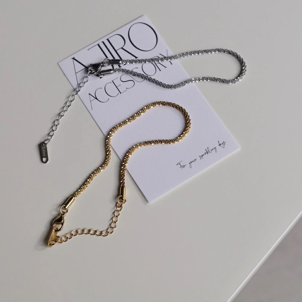 N216 stainless glitter like bracelet