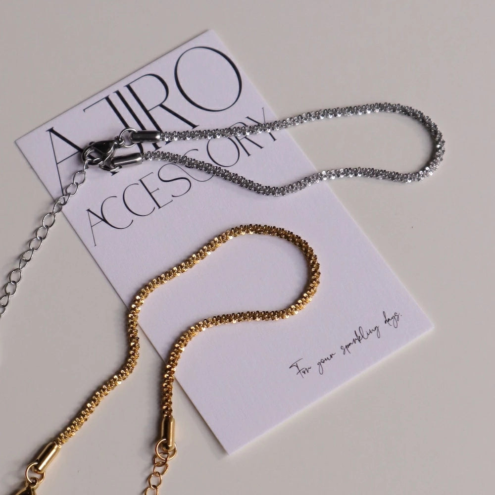 N216 stainless glitter like bracelet