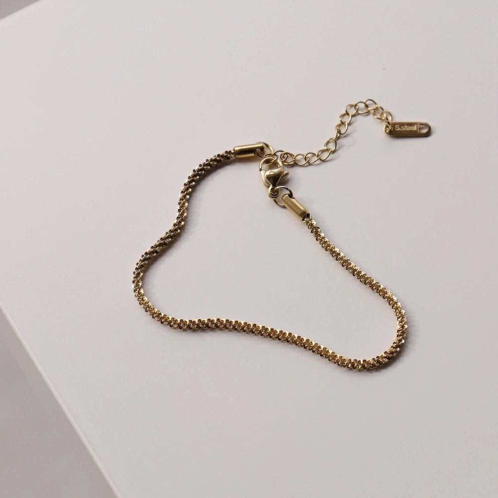 N216 stainless glitter like bracelet