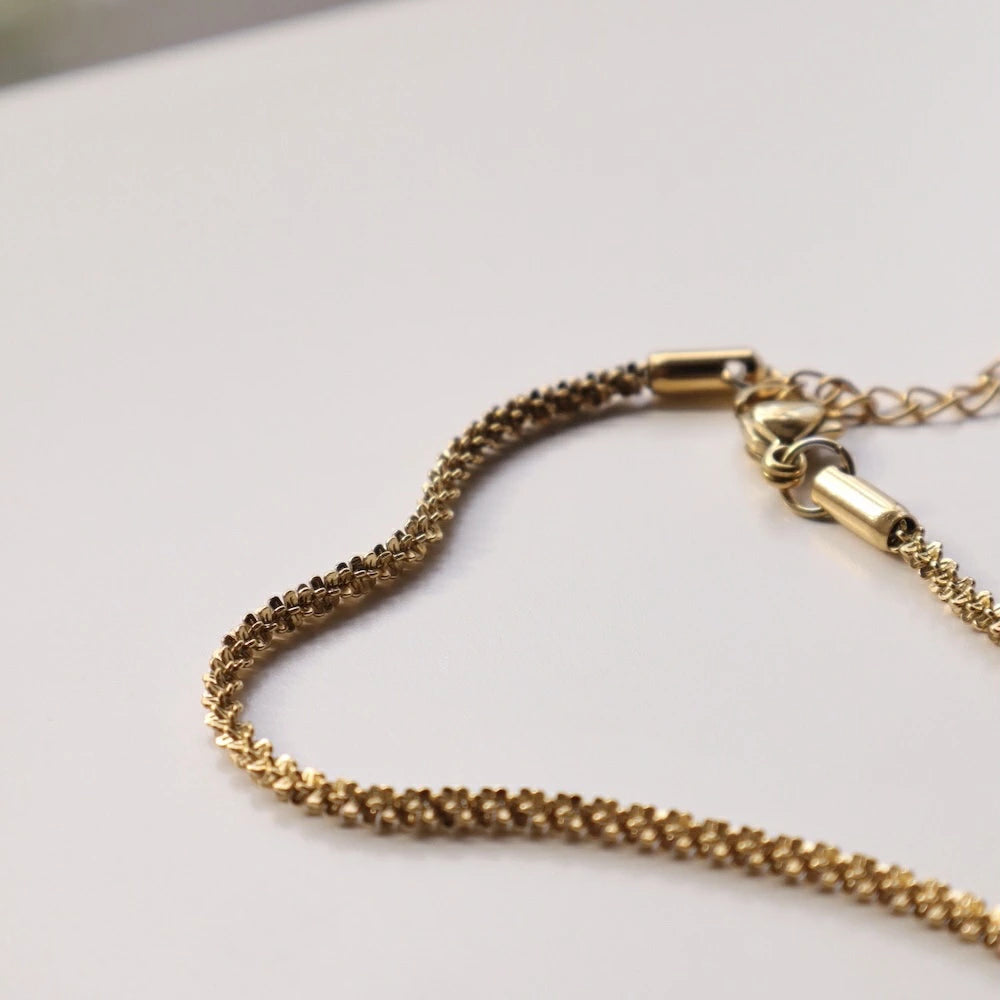 N216 stainless glitter like bracelet