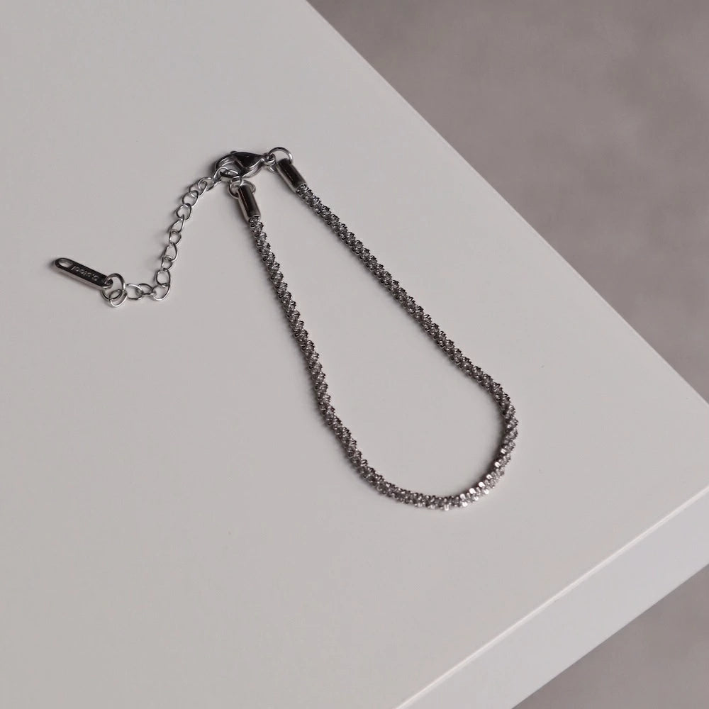 N216 stainless glitter like bracelet