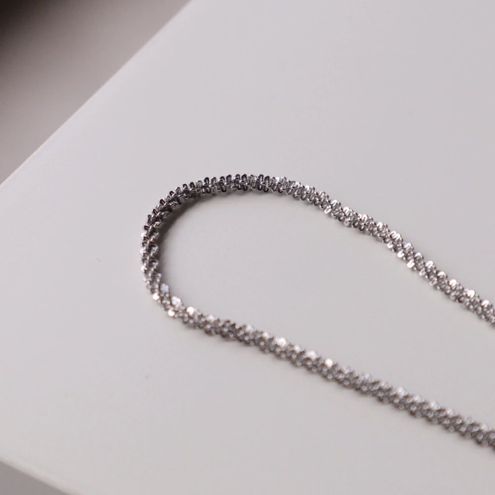 N216 stainless glitter like bracelet