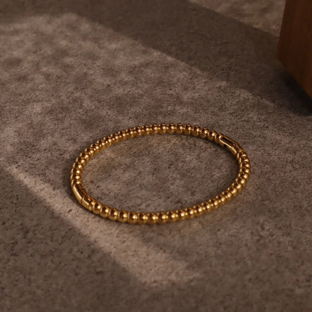 N218 stainless TSUBU-TUBU ball bangle