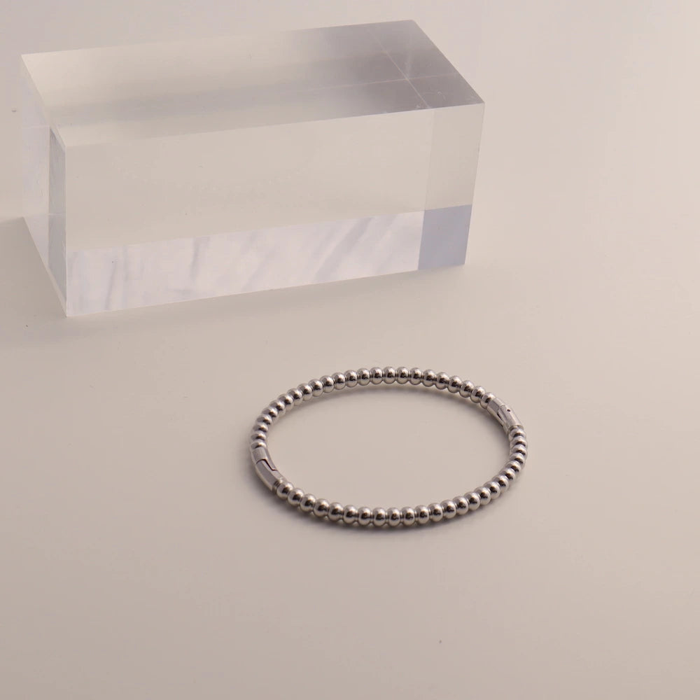 N218 stainless TSUBU-TUBU ball bangle