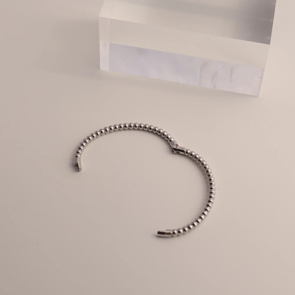N218 stainless TSUBU-TUBU ball bangle
