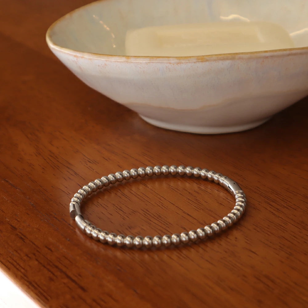N218 stainless TSUBU-TUBU ball bangle