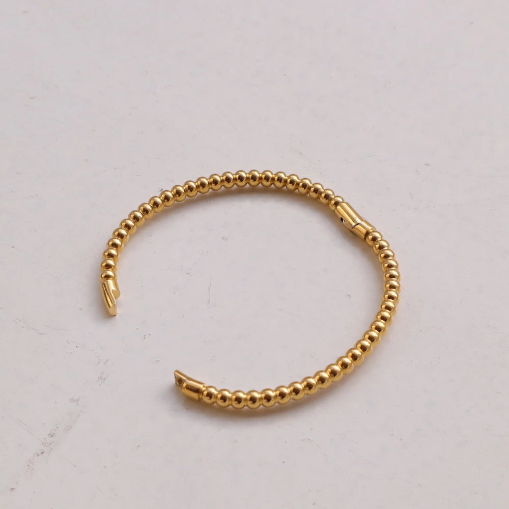 N218 stainless TSUBU-TUBU ball bangle