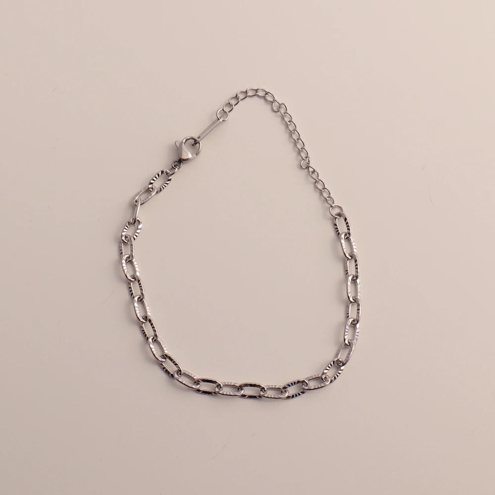 N219 stainless oval chain bracelet