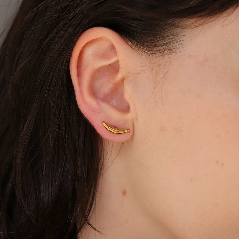 P336 stainless crescent moon pierce