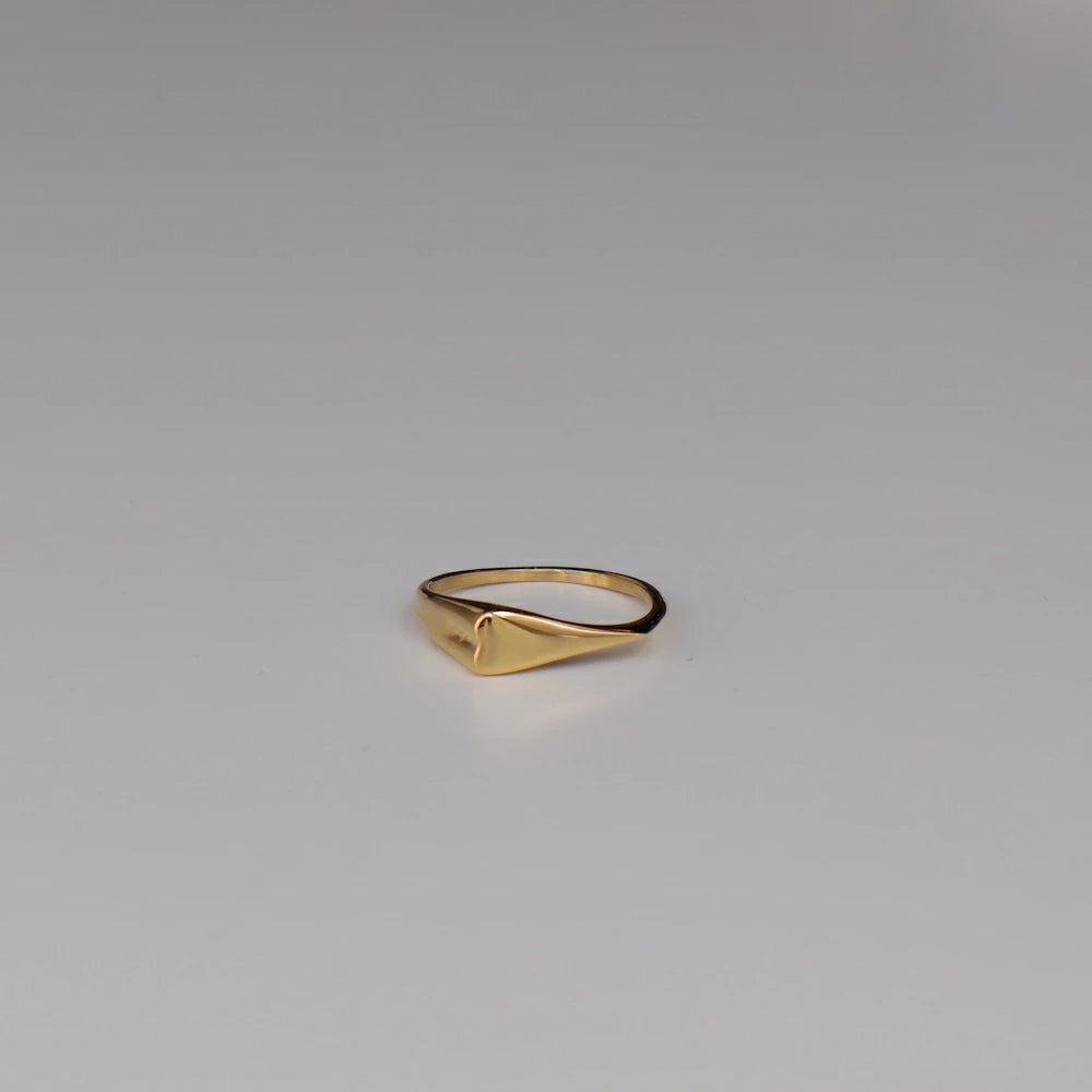 R074 stainless heart design ring