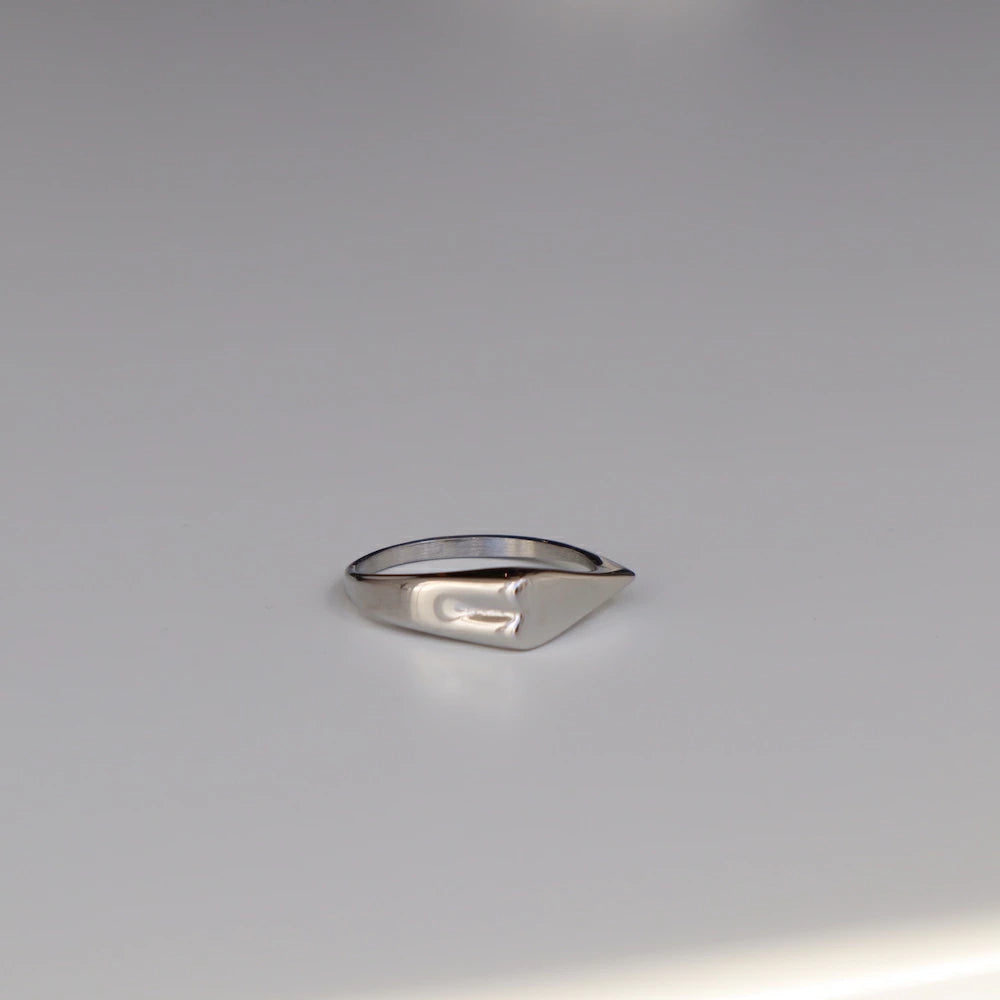R074 stainless heart design ring
