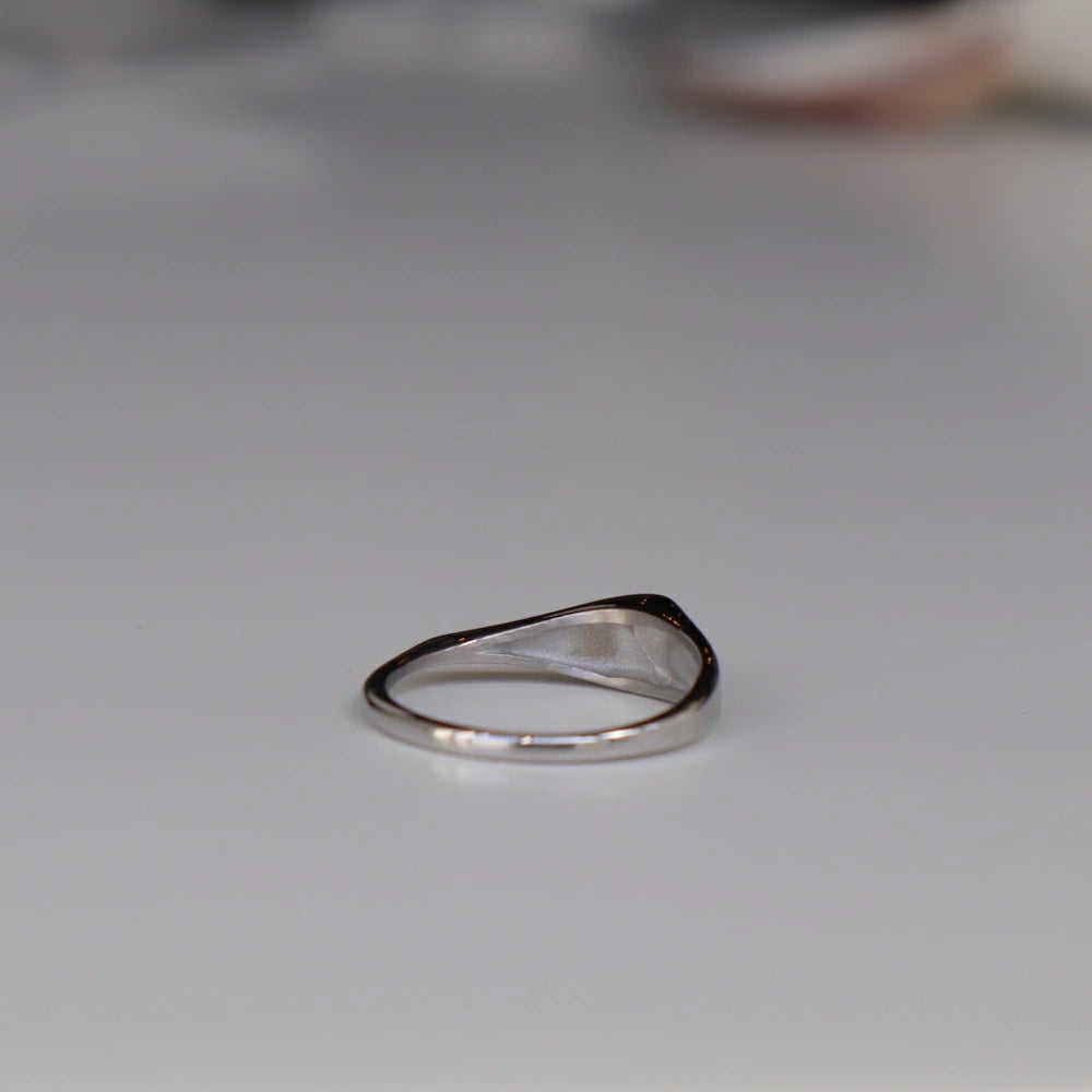 R074 stainless heart design ring
