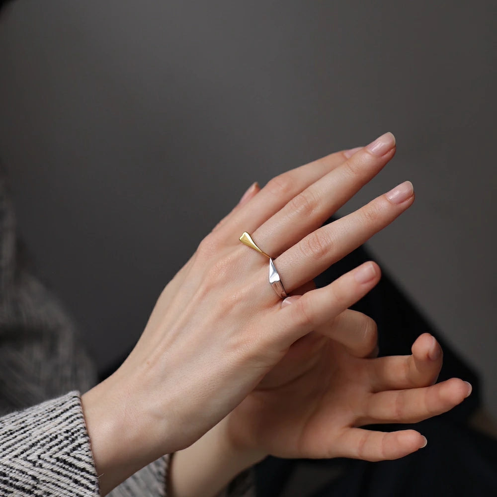 R074 stainless heart design ring