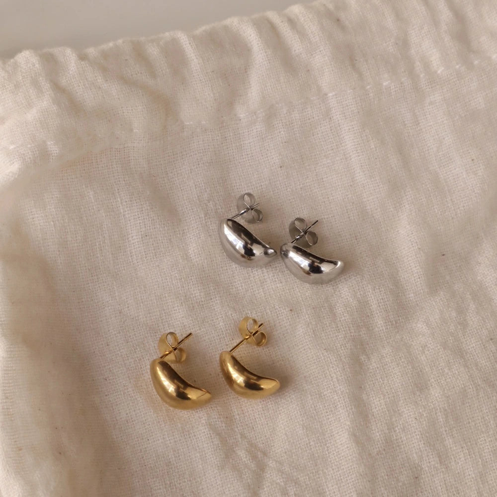 P423 stainless simple beans drop pierce