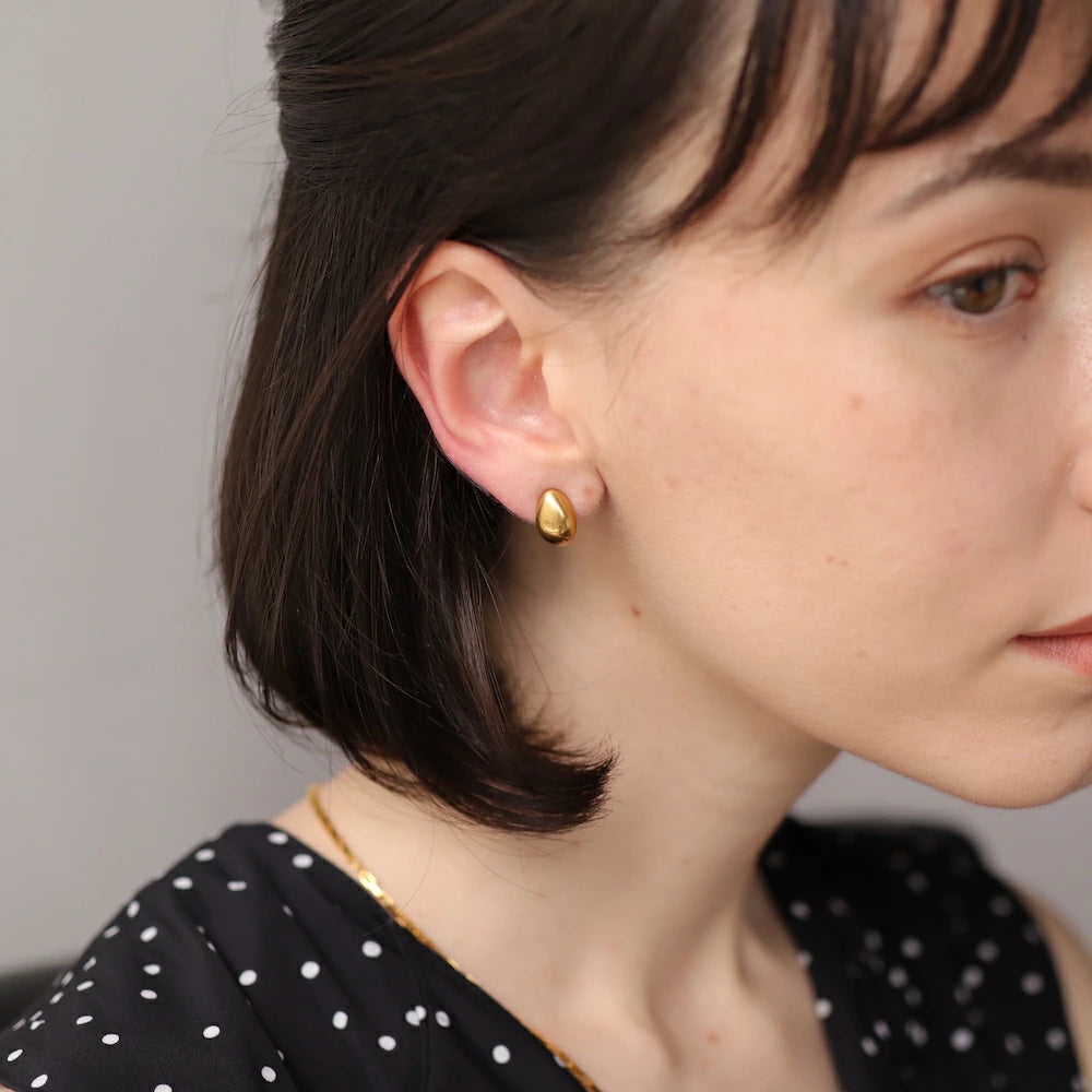 P423 stainless simple beans drop pierce
