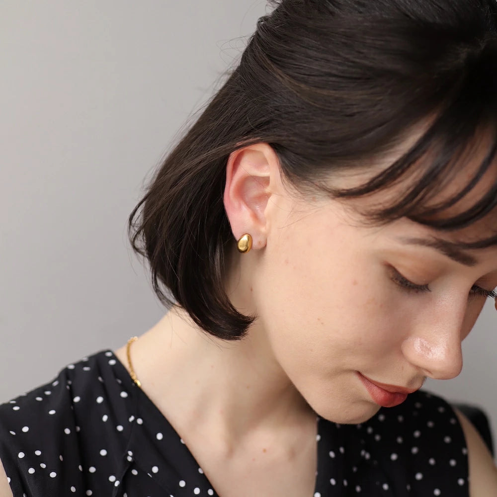 P423 stainless simple beans drop pierce