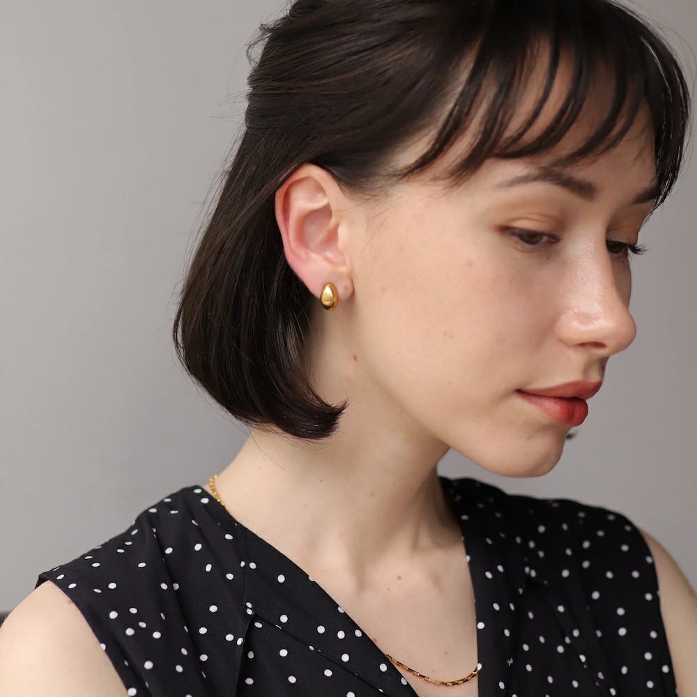 P423 stainless simple beans drop pierce
