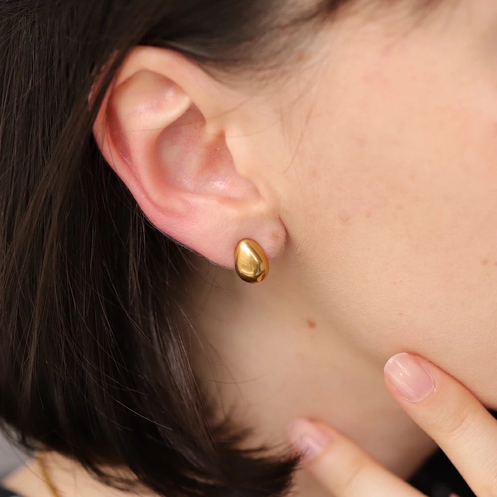 P423 stainless simple beans drop pierce
