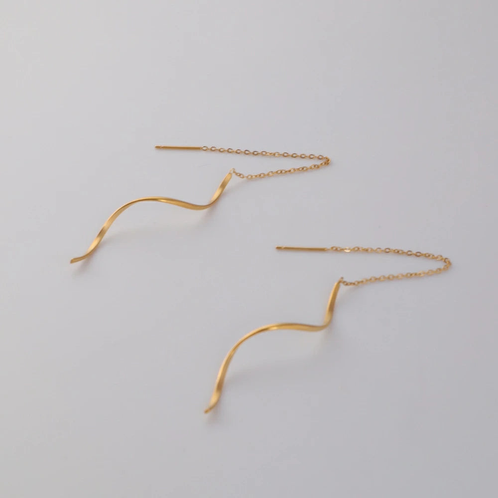 P426 stainless wave long American pierce