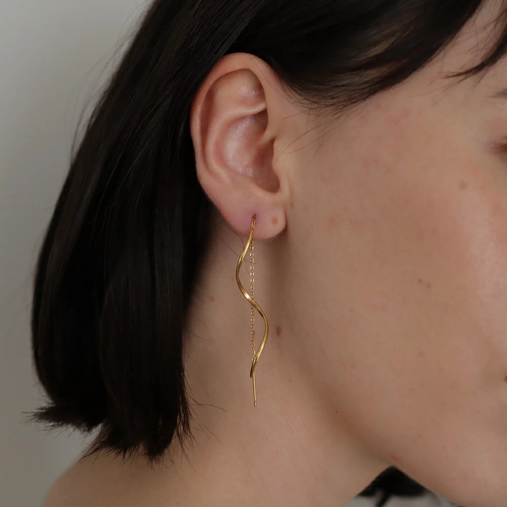 P426 stainless wave long American pierce